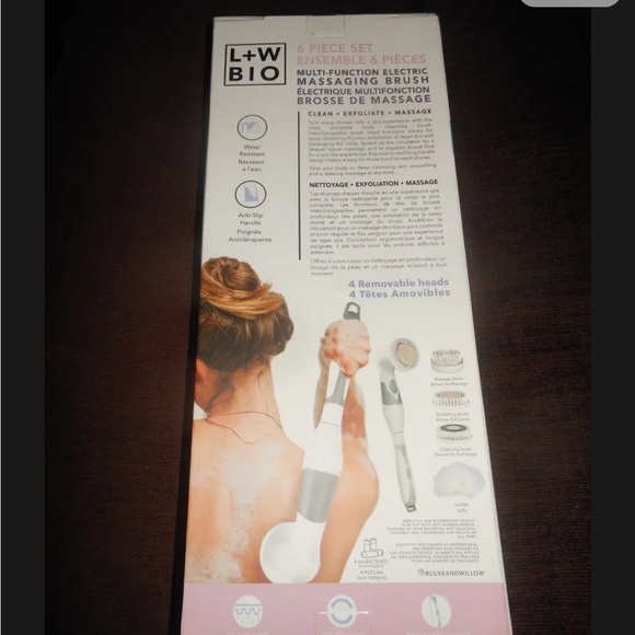 Luxe + Willow Bio 6 Piece Set Multi-Function Ekectric Massaging Set. New! - Picture 9 of 14